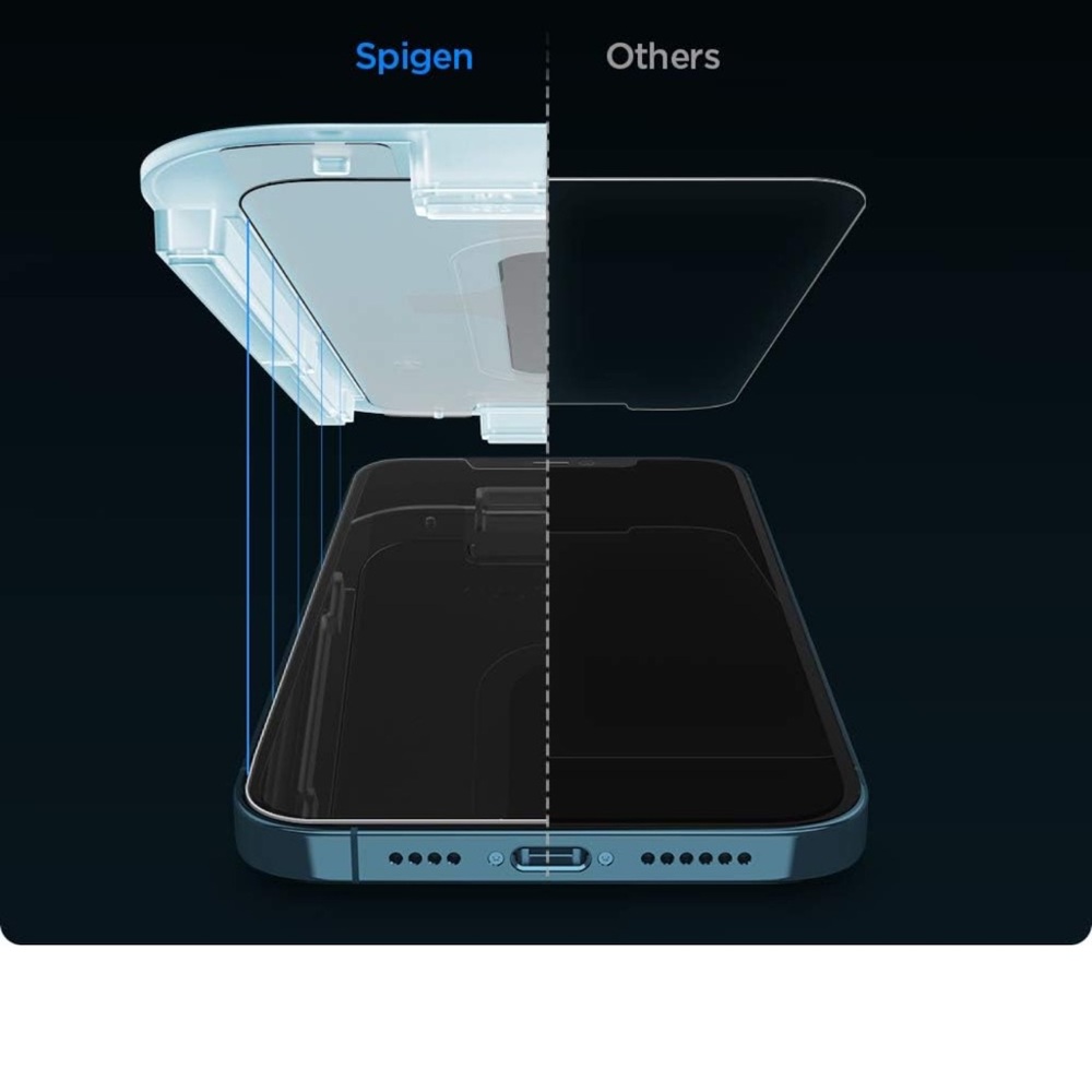 Spigen iPhone 12 Pro Max Tempered Glass Screen Protector - Picture 3 of 9